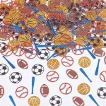 Sursurprise 200 sporto konfeti laikrodis krep&scaron;inis beisbolas futbolas amerikieti&scaron;kas futbolas kūdikių vakarėliai su i&scaron;kirptais konfeti ir tai yra gimtadienio vakarėlis