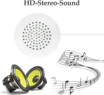 Kompiuterio kolonėlės Stereo garsiakalbis pagalvei, 3.5 mm jungtis, Hi-fi mini garsiakalbis (baltas)
