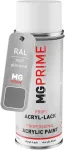 Mg prime ral 7037 dulkėtai pilka pur&scaron;kiamas flakonas 400 ml blizgus greitai džiūstantis