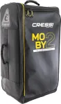 Kelioninis Cressi Unisex Adult Moby 2 krep&scaron;ys, tvirtas ir erdvus krep&scaron;ys su ratukais, idealus nardymo įrangai, sporto prekėms ir kelionėms transportuoti, juodas/geltonas, 110 l