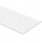 Dekoratyvinė 3d sienų plok&scaron;tė Duna Wp001t Mardom Decor, balta, 200 cm x 25 cm