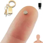 Pingaoculto &scaron;nipinėjimo ausinės testavimui, mini nano nematomos ausinės mobiliesiems telefonams su mikrofonu ir lipnia juostele, nematomos ausinės, belaidė ausinė (spy Ausinės Nano V3 + Vip Pro