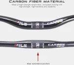 Mtb downhill vairas, pakeltas kalnų dviračio vairas anglies mtb rxl sl kalnų dviračio vairas riser 3k glossy 760 mm