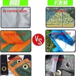 Teenza tentas 3 x 4 m, atsparus vandeniui, itin lengvas tento brezentas su atraminiais stulpais, kilpomis, aliuminio kai&scaron;čiais, nailonine virve, atsparus Uv spinduliams ir lietui, tinkamas palapinėms, hamakams, kiemams, apsaugai nuo saulės paplūdimyje