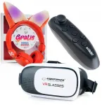 Webski Vr 3d akiniai su ausinėmis + Bluetooth pultelis