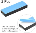 M.2 Ssd au&scaron;intuvas su terminėmis pagalvėlėmis, aliuminio lydinio, 70x22x10mm
