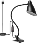 Led klipsinė lemputė, Usb stalinė lempa, 3 spalvų režimai, 10 ry&scaron;kumo lygių