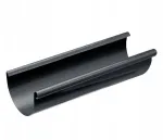 Pvc stogo latakas Garda, latakų sistema fi 125, ilgis 3 m, grafito spalvos