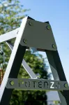 Sodo supynės Potenza dvivietės metalinės su 2 raudonomis sūpynėmis