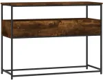 Konsolinis staliukas, dūminio ąžuolo, 100x40x75cm, mediena