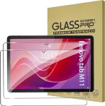 Fdhyfgdy Lenovo Tab M11 grūdinto stiklo ekrano apsauga, atspari įbrėžimams, be burbuliukų, 9h kietumas, ekrano apsauga, skirta Lenovo Tab M11 (11 colių) (2 vnt.)