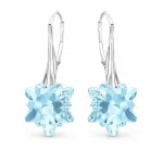 Diamond Sky Jewelry Sidabriniai auskarai moterims DiamondSky &bdquo;Edelweiss (Aquamarine)&ldquo; su Swarovski kristalais