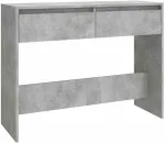 Konsolinis staliukas, betono, 100x35x76,5cm, apdirbta mediena