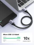 Ugreen Usb 3.0 Micro B laidas i&scaron;oriniams diskams, telefonams