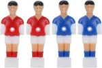 Alomejor stalo futbolo žaidėjų rinkinys, 4 mini futbolo žaidėjai, skirti stalo futbolui