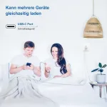Pd24w iphone įkroviklis, 3 prievadų usb c greitasis įkroviklis, 24 w iphone įkroviklis, usb c maitinimo ki&scaron;tuko adapteris su lightning įkrovimo laidu, 2 m, suderinamas su iphone 14 pro max/13/12/11/airpods