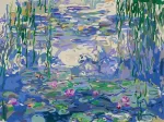 Ravensburger Creart 23651 - vandens lelijos (claude Monet) - pie&scaron;imas pagal skaičius suaugusiems, &bdquo;pasidaryk pats&ldquo; pie&scaron;imo rinkinys su teptuku ir akriliniais dažais, dovana moterims ir vyrams, paveikslas suaugusiems