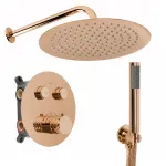 Potinkinis du&scaron;o komplektas su termostatu REA Lungo Diamond, Copper, + Box