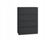 Top E Shop Komoda Malwa M4 juoda 70x40x97 cm