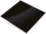 Aliuminio lak&scaron;tas juodai lakuotas 500 x 250 x 1 mm