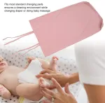 Mink&scaron;tas kūdikio pervystymo stalelio užvalkalas, medvilninis, rožinis