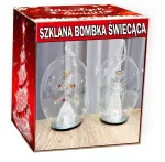 Stiklinis burbulas su rgb &scaron;viesos motyvu L dydis