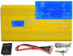 Volt Įtampos keitiklis Sinus plus 24v 230v 1500w / 3000w Lcd+usb+pilotas