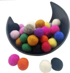 Yulitigy Veltinio kamuoliukai Pom Pom 2 cm 200 vienetų Vilnoniai kamuoliukai vakarėlio dekoras &bdquo;pasidaryk pats&ldquo; individualizuota namų dekoro &bdquo;pasidaryk pats&ldquo; girlianda