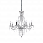 Pakabinamas &scaron;viestuvas Ideal Lux Suspended lamp with 8 lights AMADEUS, E14, nickel