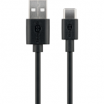 &bdquo;Goobay&ldquo; | USB-C įkrovimo ir sinchronizavimo laidas (USB-A > USB-C) | 38675 | RJ-45 | RJ-45 90&deg; | Juodas
