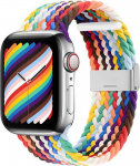 Dėklas Hurtel Braided Medžiaginė Apyrankė Bracelet Apyrankė Medžiaginė Band skirta Apple Watch 42 / 44 / 45 / 49 mm - įvairiaspalvė