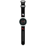 Apyrankė Samsung Galaxy Watch (46mm) / Samsung Gear S3 (46mm) / Huawei Watch GT / GT 2 / GT 2 PRO / GT 3 / GT 3 PRO (46mm) Hello Kitty Strap Silicone Kitty Head (HKUWLSCHBLK) juodos spalvos