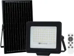 200W LED prožektorius su saulės baterija NORLA, juodas, 4000K