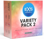 EXS Variety Pack 2 - 48 Premium Latex Condoms Assorted Types