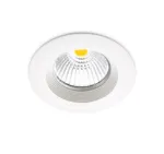 6W įleidžiamas &scaron;viestuvas DOT ROUND FIX, 3000K, IP43, baltas