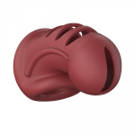 Mancage By Shots 28 modelis - Ultra Soft Silicone Chastity Cage - Raudona