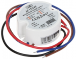 Mpl Power AF1524Y: MW Power 15 W 24 V / 0,62 A apvalus LED maitinimo &scaron;altinis, IP67