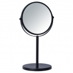 Cosmetic mirror ASSISI, &Oslash; 17 cm, juodas, WENKO