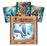 Fantasy Puzzles Lavinamoji Dėlionė I&scaron; Medžio (Skaičių kolekcija nr. 1) (EN)