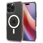 Apple iPhone 16 Pro Spigen Ultra Hybrid "T" Mag MagSafe dėklas telefonui baltos spalvos