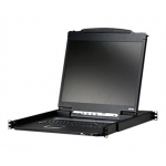 Aten lengvas PS/2-USB VGA 19 colių LCD konsolė su USB periferiniu adapteriu | CL3000N | 1280 x 1024, 75 Hz
