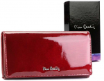 Natūralios odos moteri&scaron;ka piniginė Pierre Cardin 05 LINE 102, raudona
