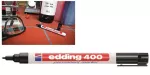 Edding 400, Juoda, Juoda, Balta, Plastikas, 1 mm, CE, 10 vnt.
