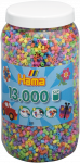Hama Beads HAMA karoliukai - Midi - Pastelinių spalvų mi&scaron;inys, 13.000 vnt. (211-50)