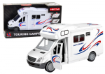 Lean Toys Automobilinis kemperis su baltomis &scaron;viesomis, garsais ir atidaromomis durimis