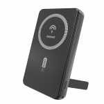 Powerbank Dudao K14S+ 10000mAh 20W USB-A / USB-C / MagSafe su stoveliu - juodos spalvos