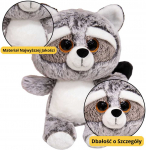 Lean Toys Pliu&scaron;inis Me&scaron;kėnas Su Didelėmis Akimis, 22 cm