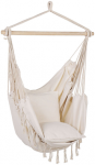 Extralink Juodas Forest Hammock, Brazilian Chair 100x130cm rusvai gelsvas