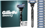 Skustuvas vyrams Gillette Mach3 + 12 galvučių