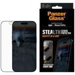Panzer Glass Grūdintas stiklas PanzerGlass Stealth Ultra-Wide Fit Fastfit do iPhone 17 / 16 Pro